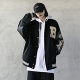 棒球服外套男女春秋宽松百搭拼接潮炸街夹克男女潮102B-W173P68，男装夹克，星座102B