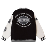 vintage复古棒球服男春秋季美式高街嘻哈外套青少年潮ins宽松夹克，男装夹克，星座102B