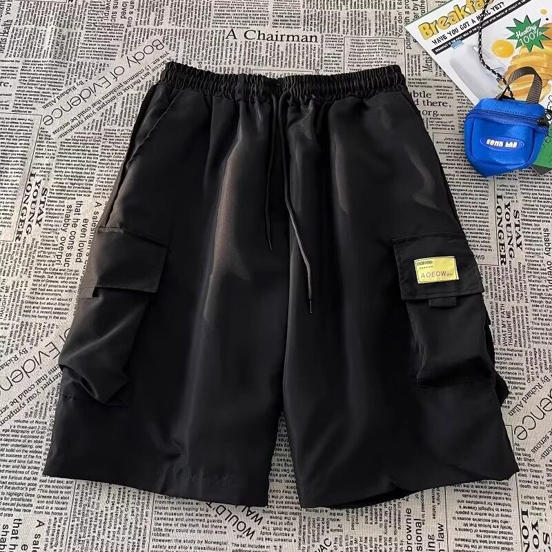 夏季ins日系复古多口袋工装短裤男潮牌宽松五分裤潮102B-K718P35,男装休闲裤,星座102B