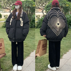 特批爱心重影棉衣棉服冬季情侣装加厚保暖棉袄外套102B-M4105P79图片
