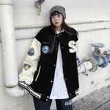 年后大货棒球服宽松克莱因蓝外套工装休闲夹克男女102B-JK8002P75，男装夹克，星座102B