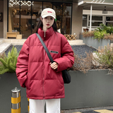 加厚潮字母挂件PU防水防风情侣短款宽松羽绒服男女102B-Y5918P165，男装羽绒服，星座102B