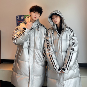 防水情侣装羽绒服男女中长款加厚大码免洗冬季外套102B-Y8913P195，男装羽绒服，星座102B