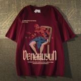 纯棉蜘蛛侠短袖t恤男女高街潮牌情侣oversize上衣102B-T1078P30，男装T恤，星座102B