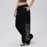 秋2025欧美跨境外贸高腰抽绳宽松跳舞hiphop运动裤潮102B-K759P38，女装休闲裤，星座102B