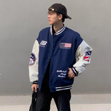 美式复古学院风棒球服外套潮牌情侣休闲刺绣夹克102B-JK528P75，男装夹克，星座102B