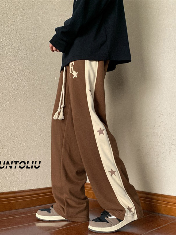260克卫裤美式高街潮牌秋冬潮hiphop直筒运动裤子102B-K1372P45,男装休闲裤,星座102B