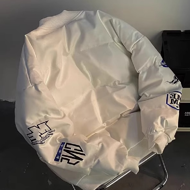 高质量刺绣机车棉衣棒球潮流慵懒文艺青春流行棉服102B-M439P105,男装棉衣,星座102B