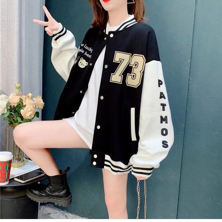 加厚棉秋冬高街潮流宽松夹克男女棒球服潮牌外套102B-JK8137P88,男装夹克,星座102B