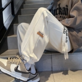 加绒秋冬灯芯绒哈伦裤韩版休闲运动裤休闲裤102B-K431P45加绒55，男装休闲裤，星座102B
