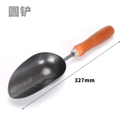 园艺工具三件套装养花种菜翻土阳台盆栽种植耙子大号种花木柄铁铲