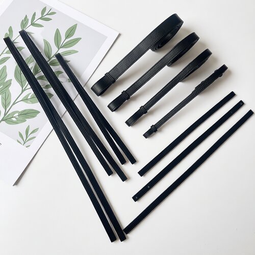 黑色荔枝纹头层牛皮手工替换肩带