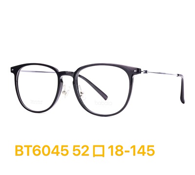 芭芭拉钛超轻近视框男女眼镜可配近视镜片 支持来图找BT6043 6064