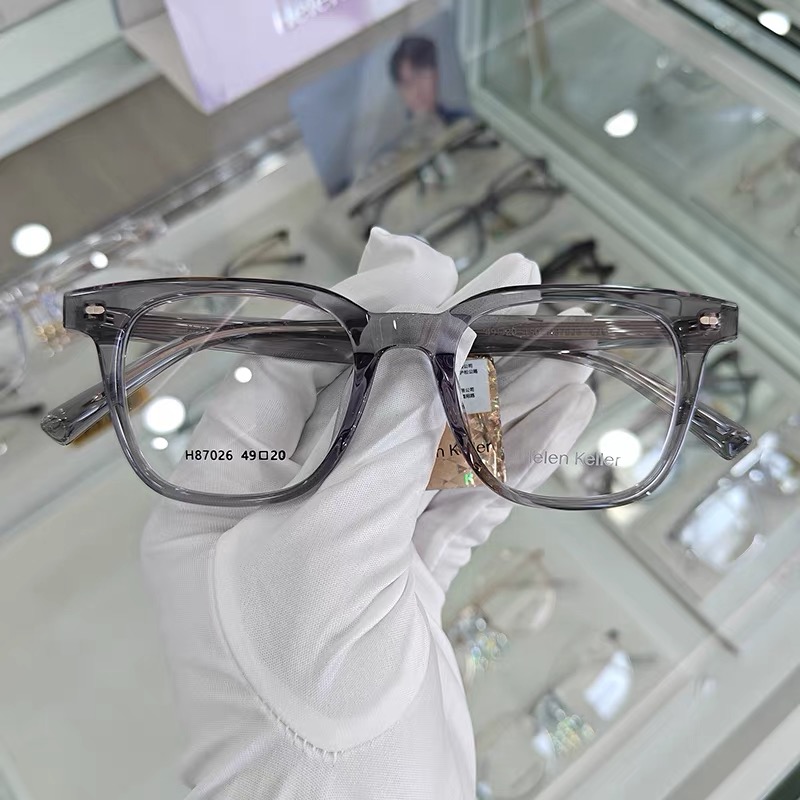 海伦凯勒王一博同款新品经典粗黑框素颜可配度数近视眼镜H87026