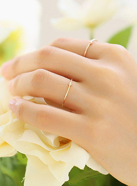 可水洗极细简约款戒指百搭指环