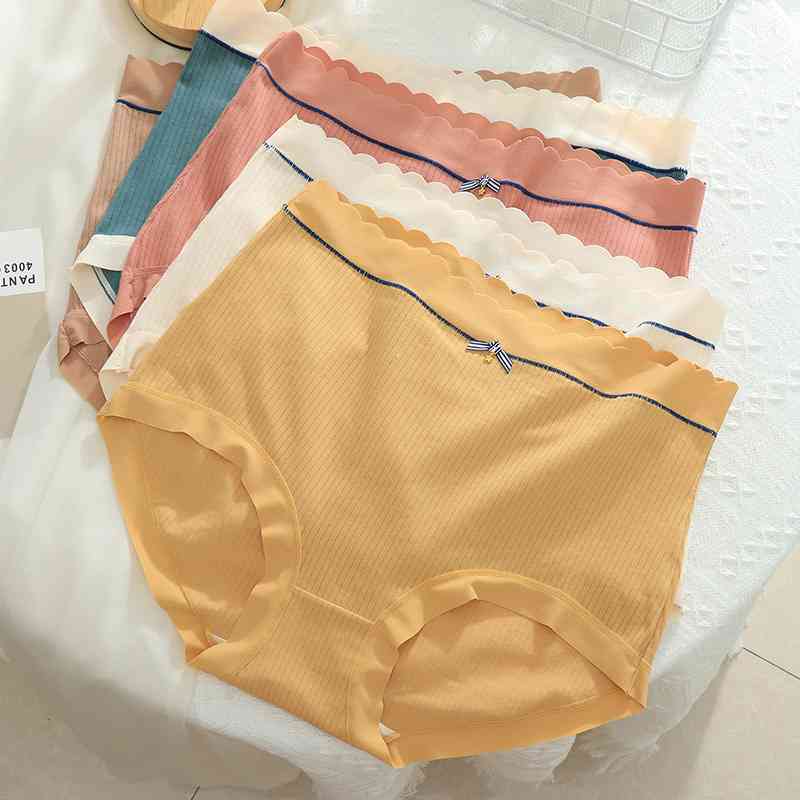 大码高腰内裤女200斤棉胖MM收腹舒适桑蚕丝舒适三角裤亲肤裸感