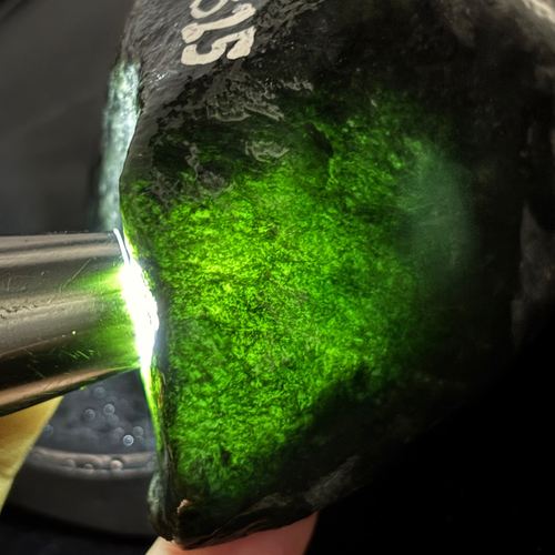 莫西沙老皮壳冰糯种底老坑滑皮