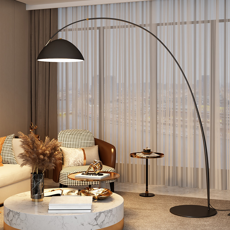 客厅落地灯沙发旁边气氛灯高级感钓鱼灯卧室边几设计师立式台灯9