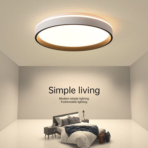 卧室灯极简LED吸顶灯现代简约房间智能护眼主卧灯中山灯具新款5