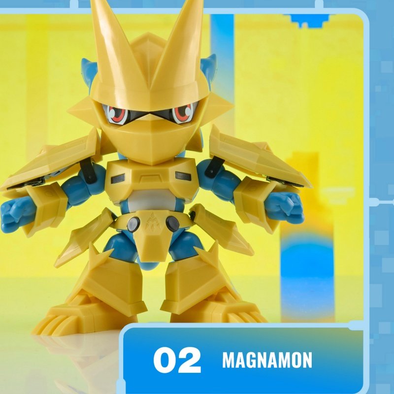 thumbnail for Genuine Bandai plabako Digimon plastic assembly model second generation blind box blind box splicing battle tyrannosaurus