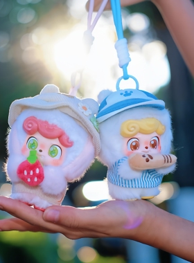 新品JOTOYS奇偶潮乐Q宝今天出去玩盲盒系列毛绒公仔挂件礼物潮玩