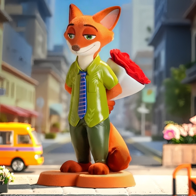 现货疯狂动物城花花动物城系列盲盒朱迪尼克永生花女生七夕礼物潮