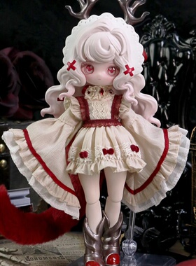 全网首批正版露露灵物语系列12分bjd可动人偶盲盒摆件玩具公仔潮