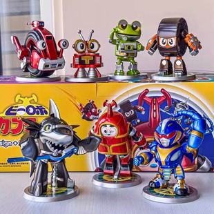 正版万代铁甲小宝盲盒第二弹系列鲨鱼辣椒卡布达潮玩摆件男生礼物