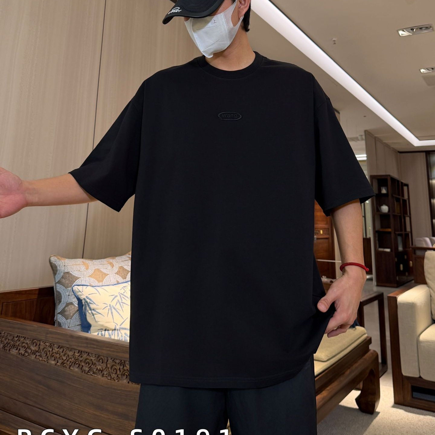 加肥加大码棉T恤衫上衣纯色黑色白色男装春夏新款小标半袖300斤