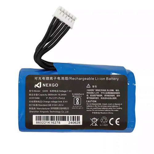 适用于7.4V新国都N3 N5 N86电池GX05 接头6P 全新 量大优惠