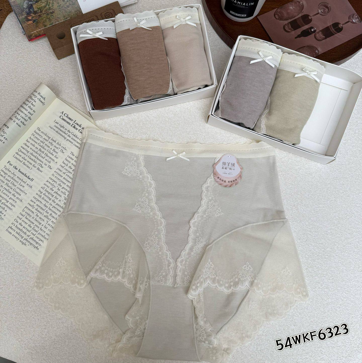 米娅林蕾丝网纱性感内裤女