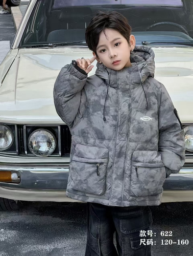 OK100男童羽绒服25新款儿童冬装加厚连帽外套男孩洋气衣服羽绒衣