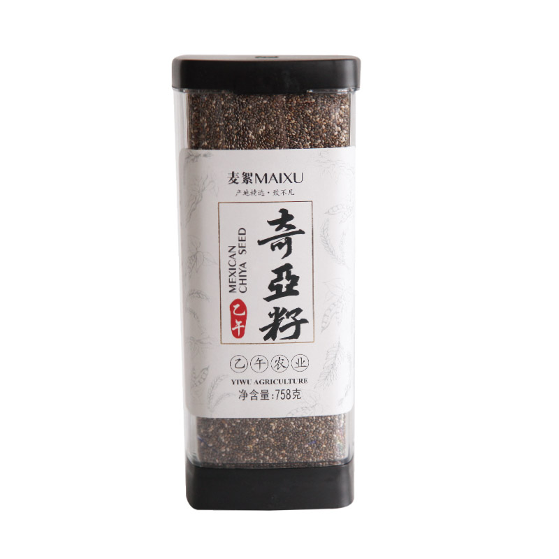 麦絮奇亚籽代餐饱腹牛奶酸奶麦片冲饮鼠尾草粗粮种子758克_虎窝淘