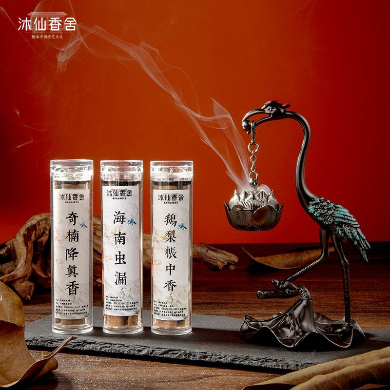 【超值】仙鹤倒挂熏香炉加赠鹅梨帐中香无粘祥云盘香5g装天然香,家居饰品,香薰炉,淘宝优惠券,粉丝福利购,淘宝优惠卷