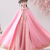 小女孩古风连衣裙秋全套衣服 超仙唐装 汉服女童儿童古装 长袖