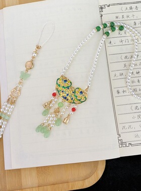 古风明制汉服流苏璎珞压襟项链