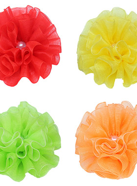 6.1儿童节幼儿园表演发饰红色头花发夹皮筋女童舞蹈头饰发卡配饰