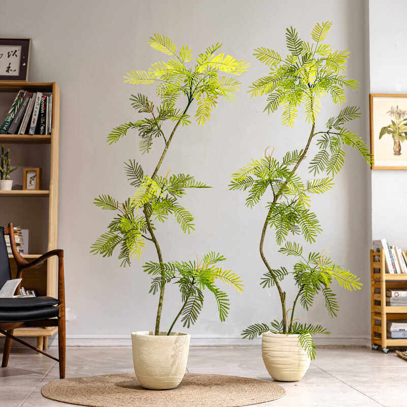 掬涵轻奢高端仿真密叶猴耳环大盆栽室内客厅造景装饰仿真绿植摆件,家居饰品,仿真植物盆景,淘宝优惠券,粉丝福利购,淘宝优惠卷