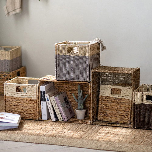 掬涵藤编仿藤收纳筐收纳盒