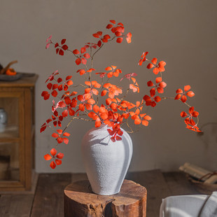 长枝观音莲叶仿真花假花高端轻奢仿生花艺摆件客厅餐桌插花装饰品