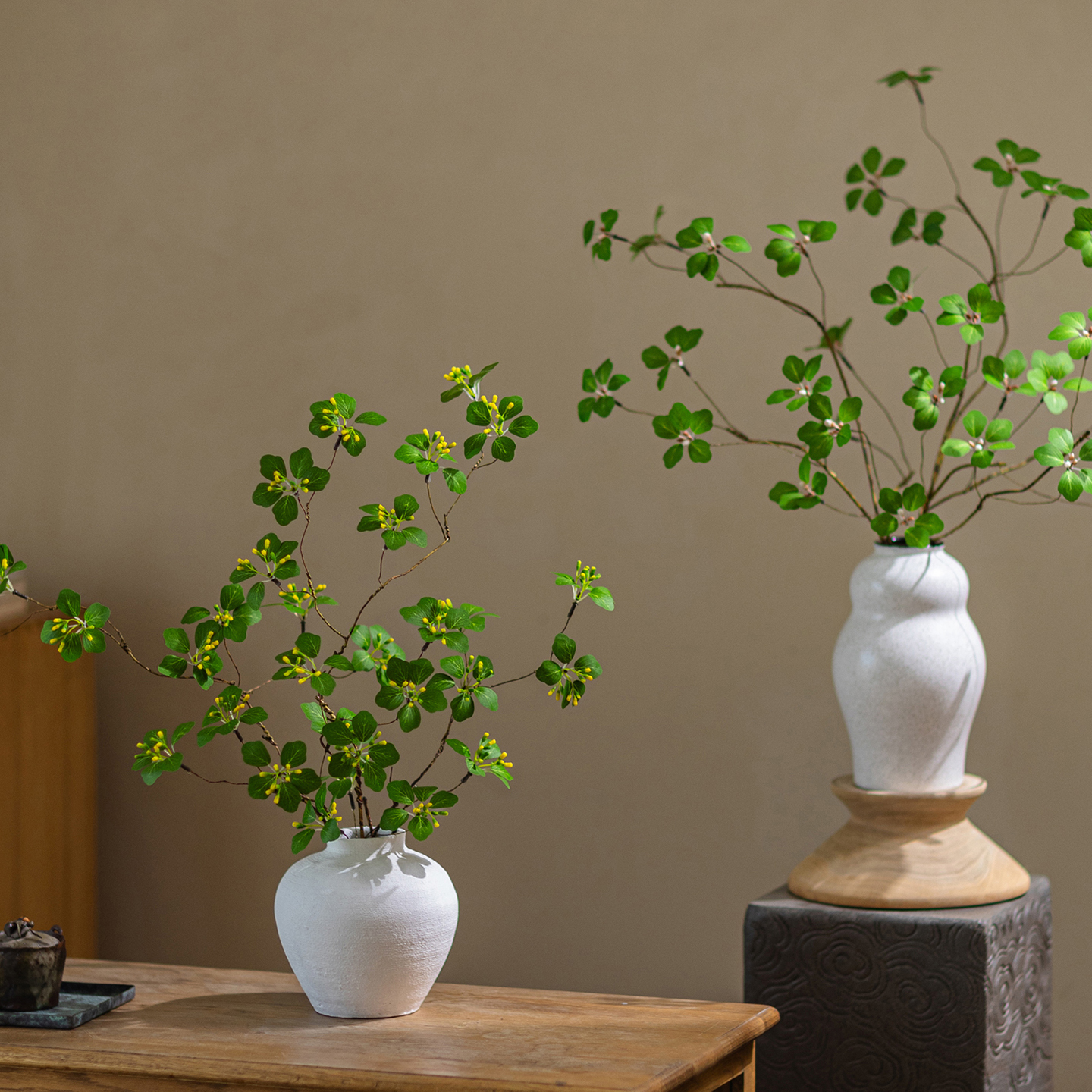 掬涵北欧ins仿真山乌龟仿生绿植假花插花客厅玄关造景装饰品摆设