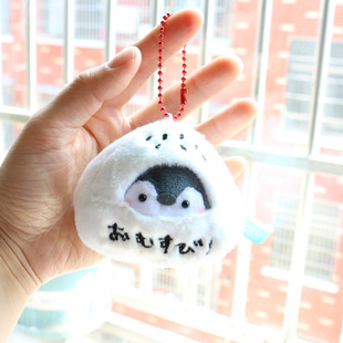 可爱日系饭团小企鹅挂件女学生书包小挂饰卡通公仔钥匙扣挂件礼品