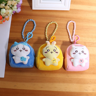 创意卡通可爱乌萨奇小书包零钱包男女迷你拉链小钱包耳机包儿童潮