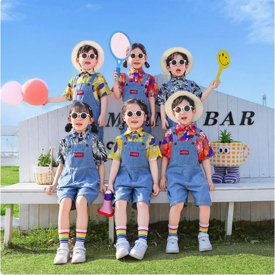 儿童港风毕业幼儿园运动会服