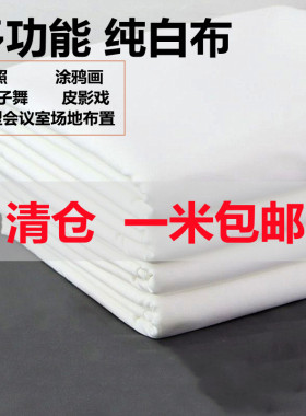 ins白布拍照背景布纯白色网红桌布墙布皮影戏摄影投影布影子舞布