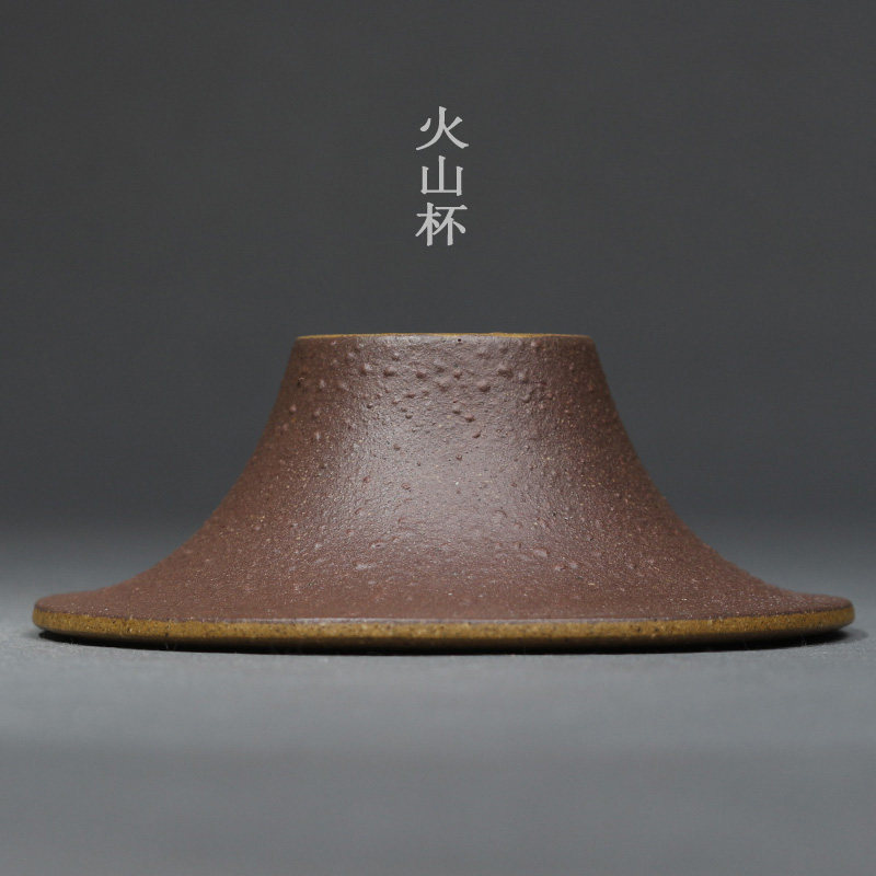 宜兴紫砂杯纯全手工斗笠杯原矿降坡泥双色粉浆火山杯功夫品茗茶杯,餐饮具,茶杯,淘宝优惠券,粉丝福利购,淘宝优惠卷