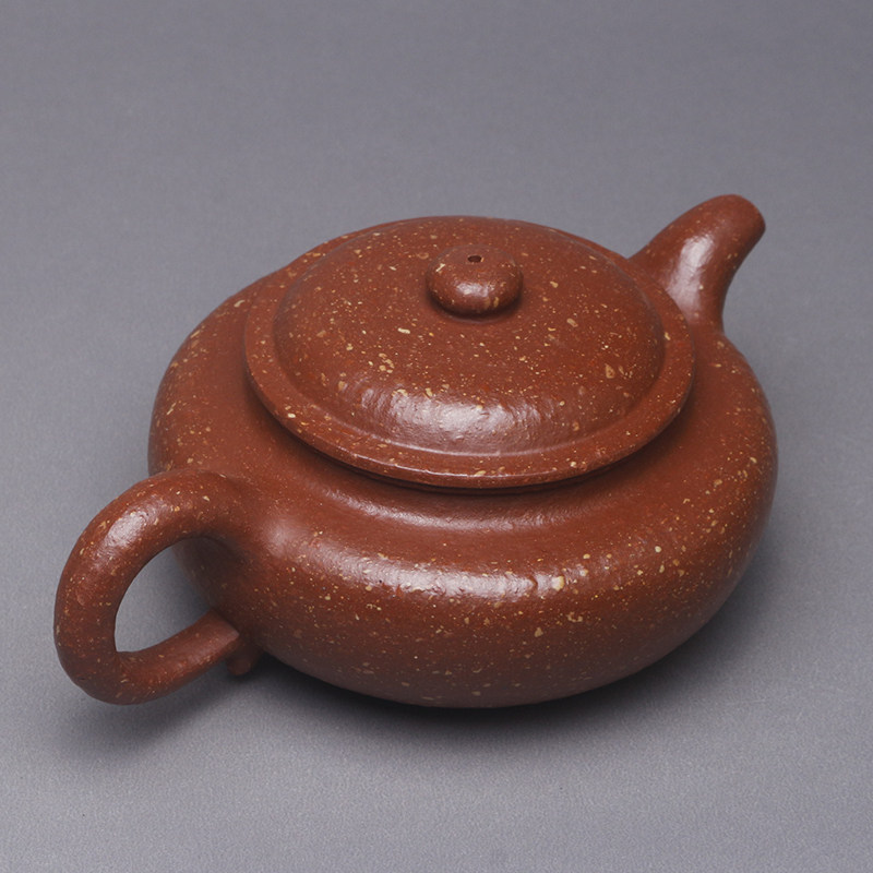 宜兴紫砂壶纯全手工粗砂原矿红降坡泥家用大容量泡茶仿古功夫茶具