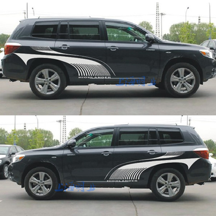 越野e族 车贴 越野一族 反光贴 个性贴 汽车贴纸纳智捷大7suv