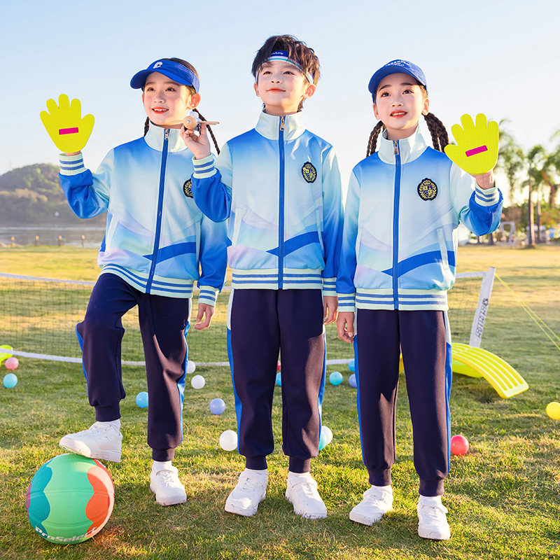 小学生春秋校服学院风四件套幼儿园园服运动会夏装一年级班服套装