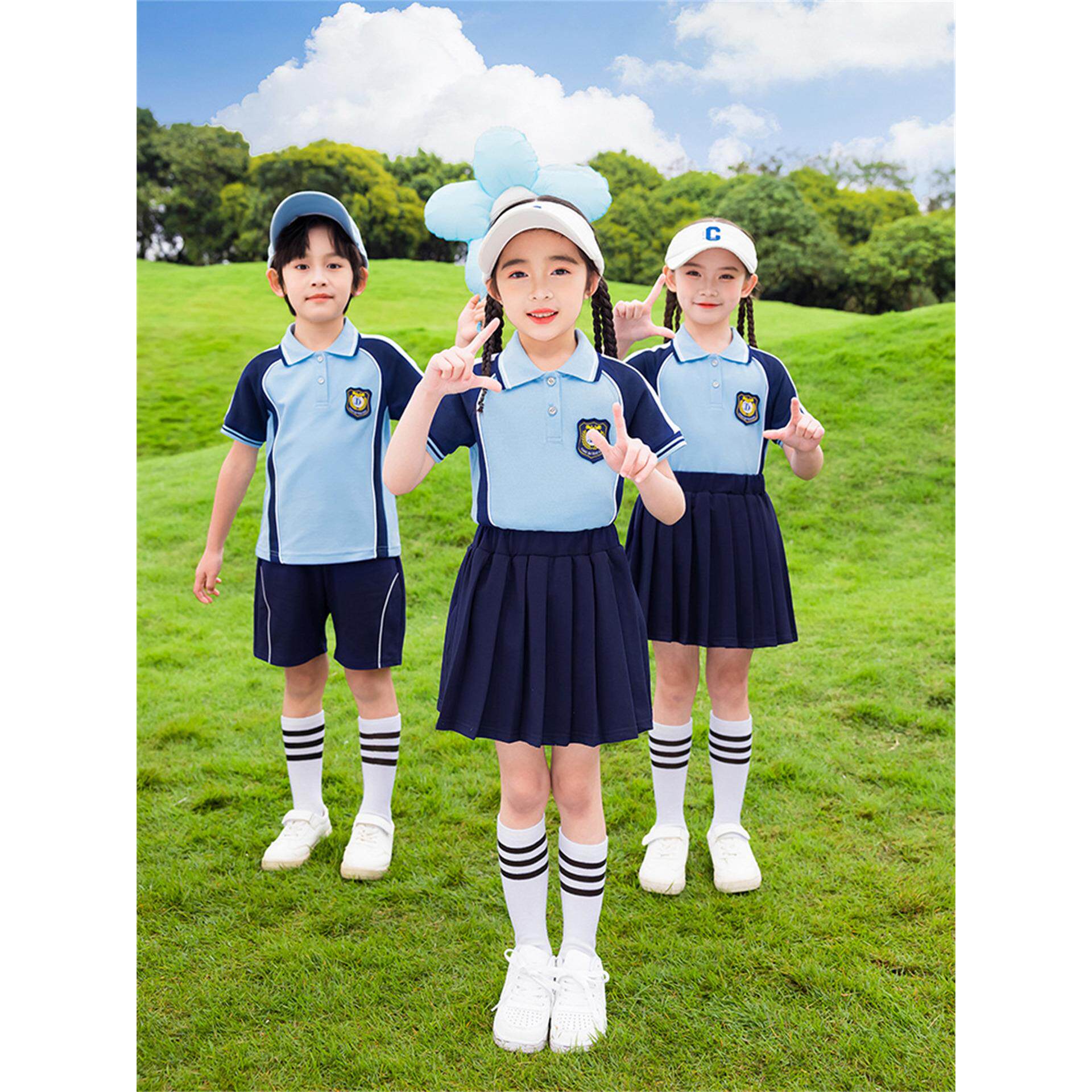 幼儿园园服新款夏装学院风运动服小学生运动会开幕式统一服装套装